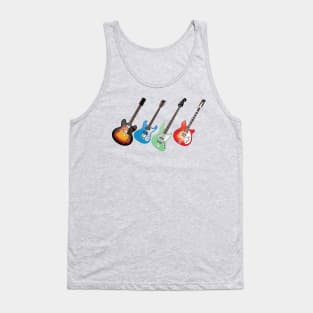 Vintage Electric Guitars Tank Top